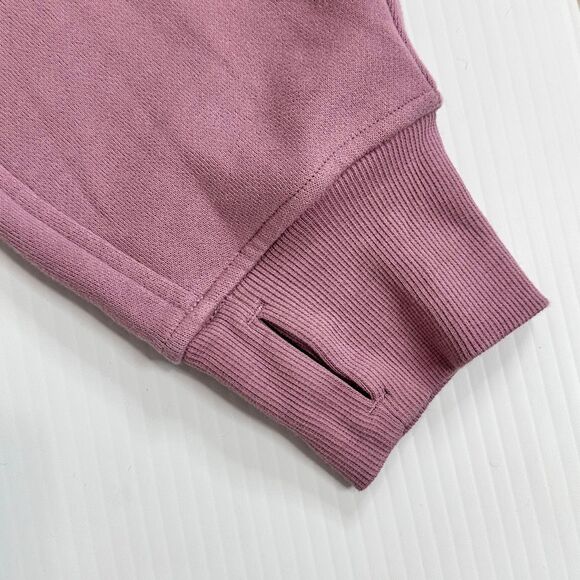 Lululemon Scuba Oversized Funnel Neck Side-Slit Hoodie M/L Athleisure Cozy Mauve - Picture 9 of 16